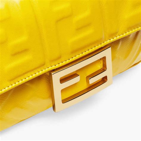 fendi baguette yellow